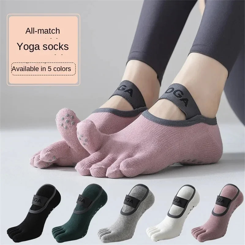 Women'S Five Finger Socks 2026 Professional Anti-Slip Yoga Workout Ballet Athletic Non-Slip Socks for Gym Fitness Running